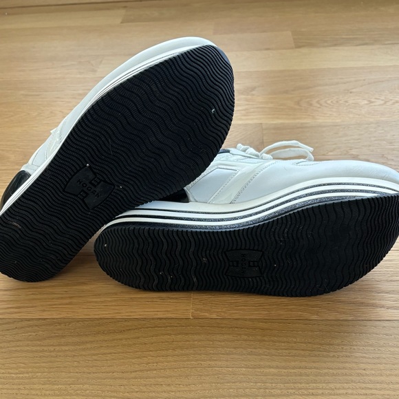 Hogan white leather platform sneakers Size 8 - Picture 7 of 10